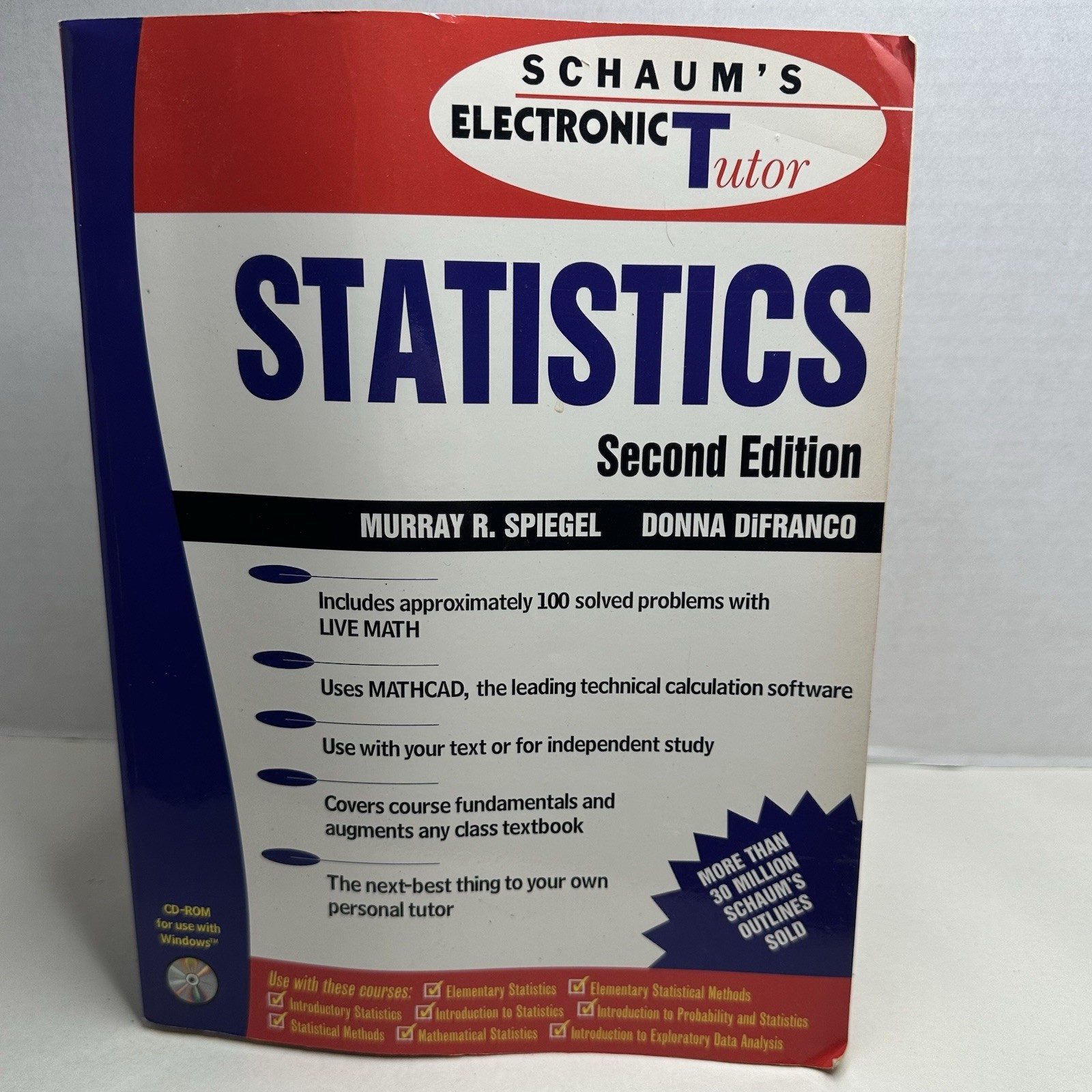Schaum&rsquo;s Outline of Statistics – paperback, Murray R Spiegel, 9780070602816
