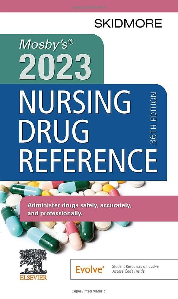 Mosby&rsquo;s 2023 Nursing Drug Reference by Skidmore-Roth RN MSN NP