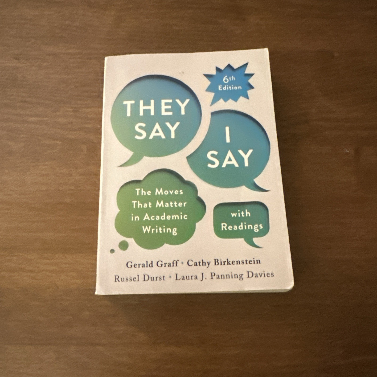They Say / I Say: The – Paperback, by Graff Gerald; Birkenstein -PROMPT SHIPPING
