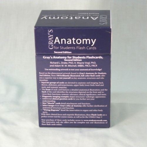 Gray&rsquo;s Anatomy for Students Flash Cards Second Edition ©2010 Drake Vogl Mitchell