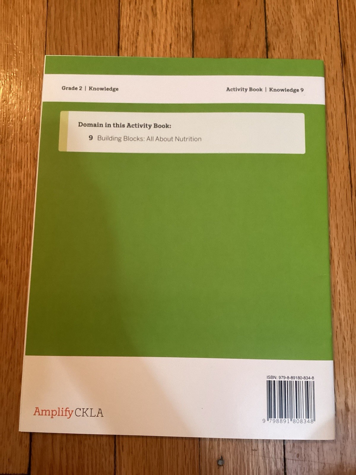 Amplify CKLA Grade 2 Knowledge 9 Activity Book All About Nutrition