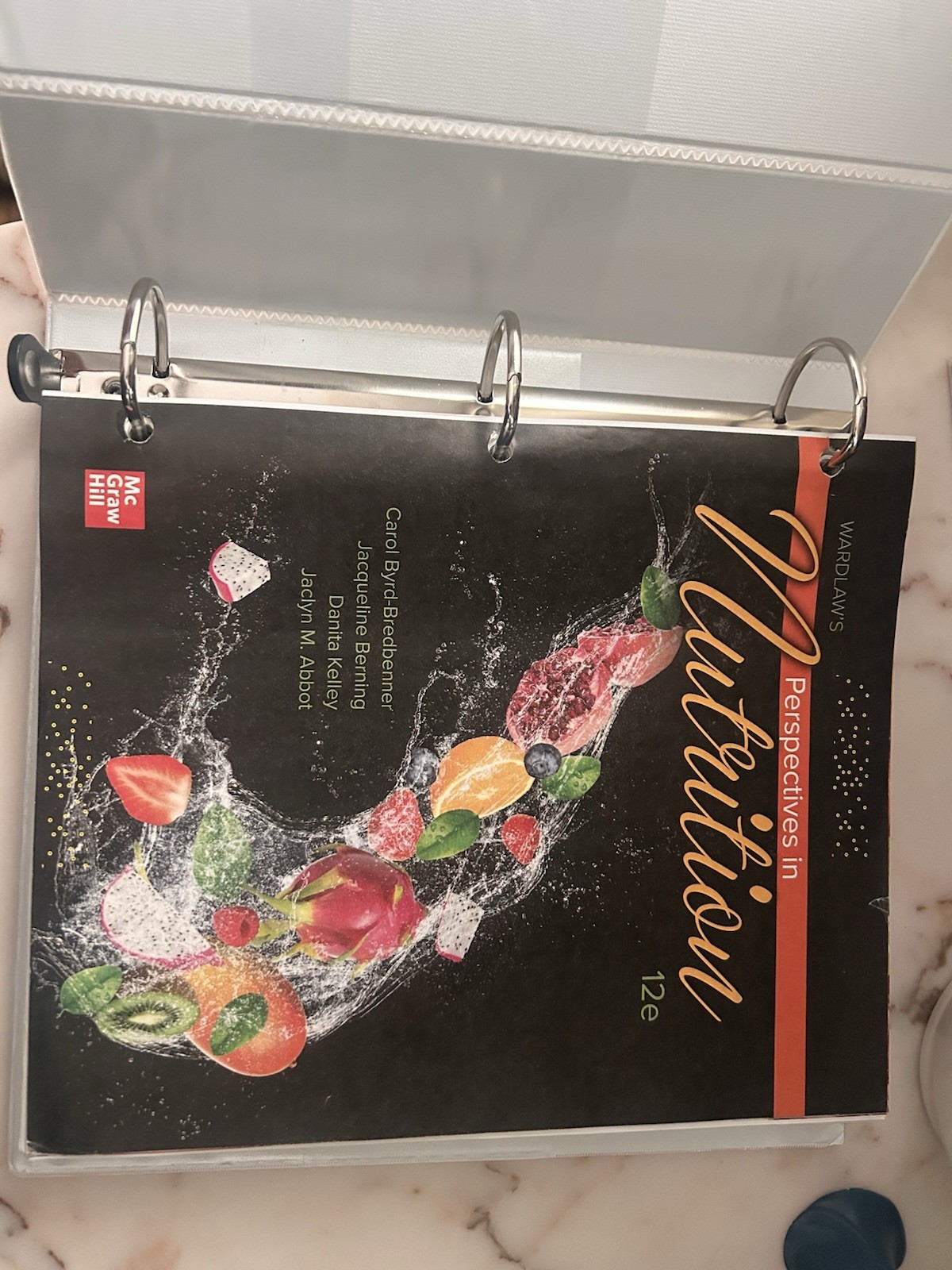 Wardlaw&rsquo;s Perspectives in Nutrition 12e Ringbound Illustrated – McGraw Hill