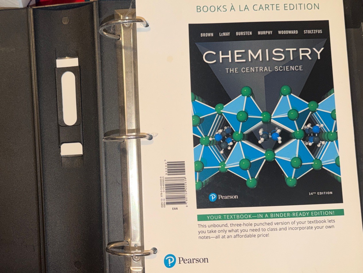 Chemistry : The Central Science, Books a la Carte Edition by Bruce Bursten,…