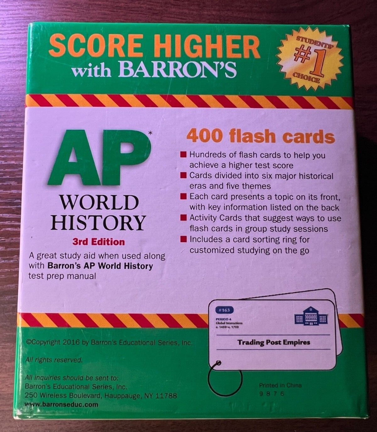 Barron&rsquo;s Test Prep Ser.: AP World History Flash Cards by Kate Caporusso and…