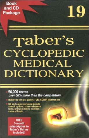 TABER&rsquo;S CYCLOPEDIC MEDICAL DICTIONARY (INDEXED VERSION, By Donald Venes Mint