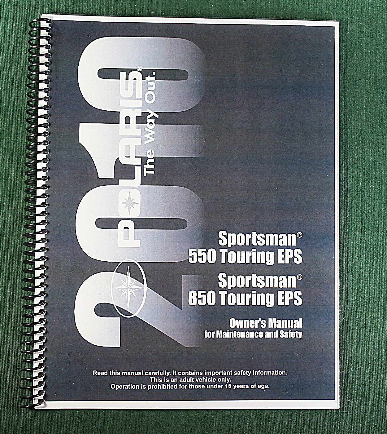 2010 Polaris Sportsman 550 Touring EPS Owner&rsquo;s Manual: 158 Pages & Clear Covers!