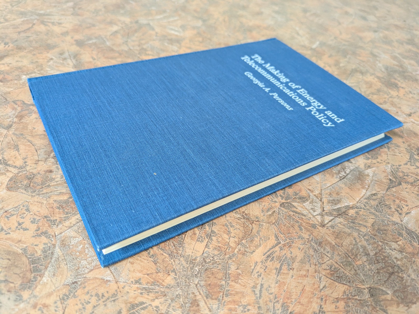 Making of Energy and Telecommunications Policy | Georgia Persons | 1995 HC