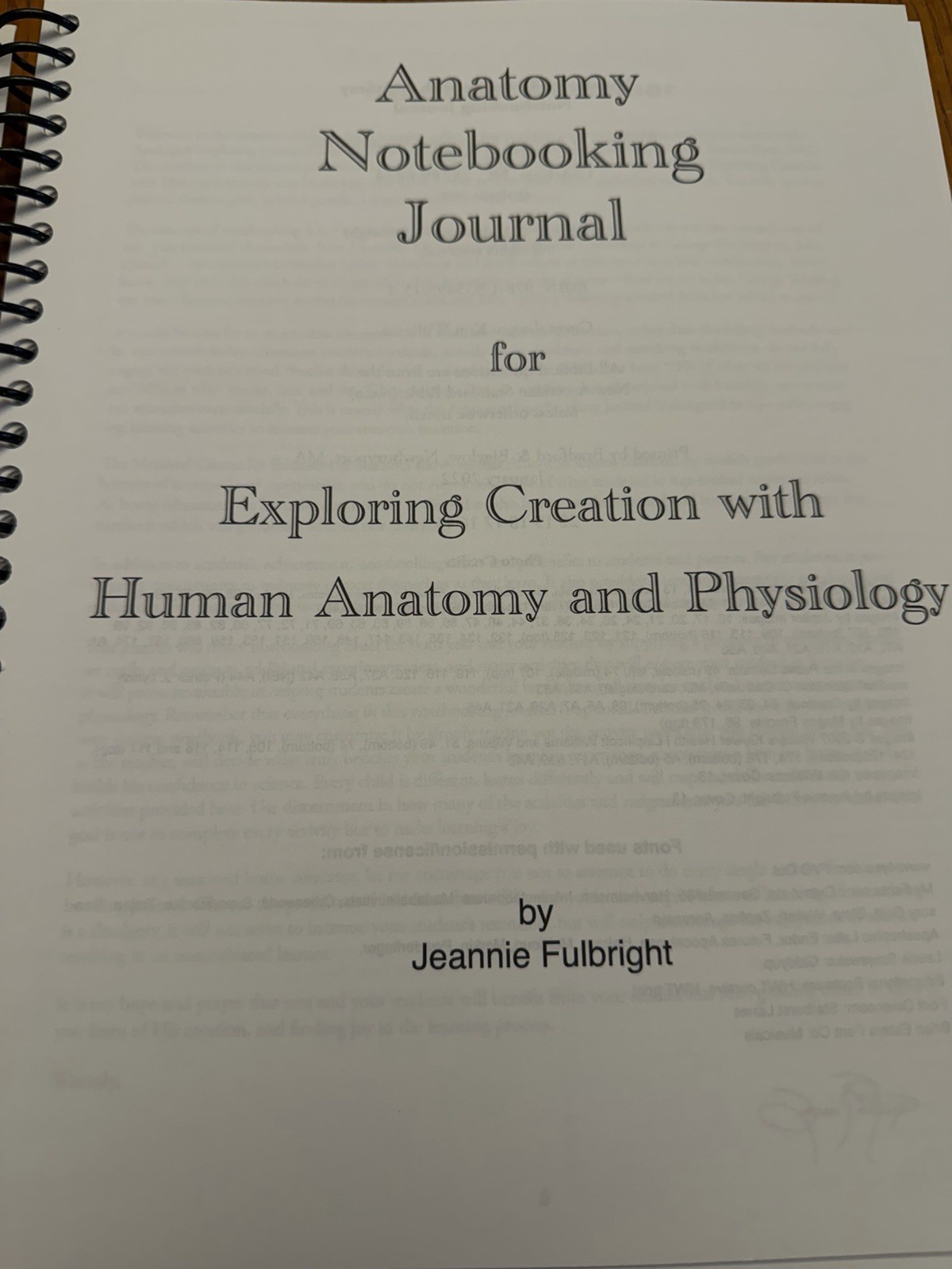 NEW Exploring Creation with Human Anatomy and Physiology: Notebooking Journal