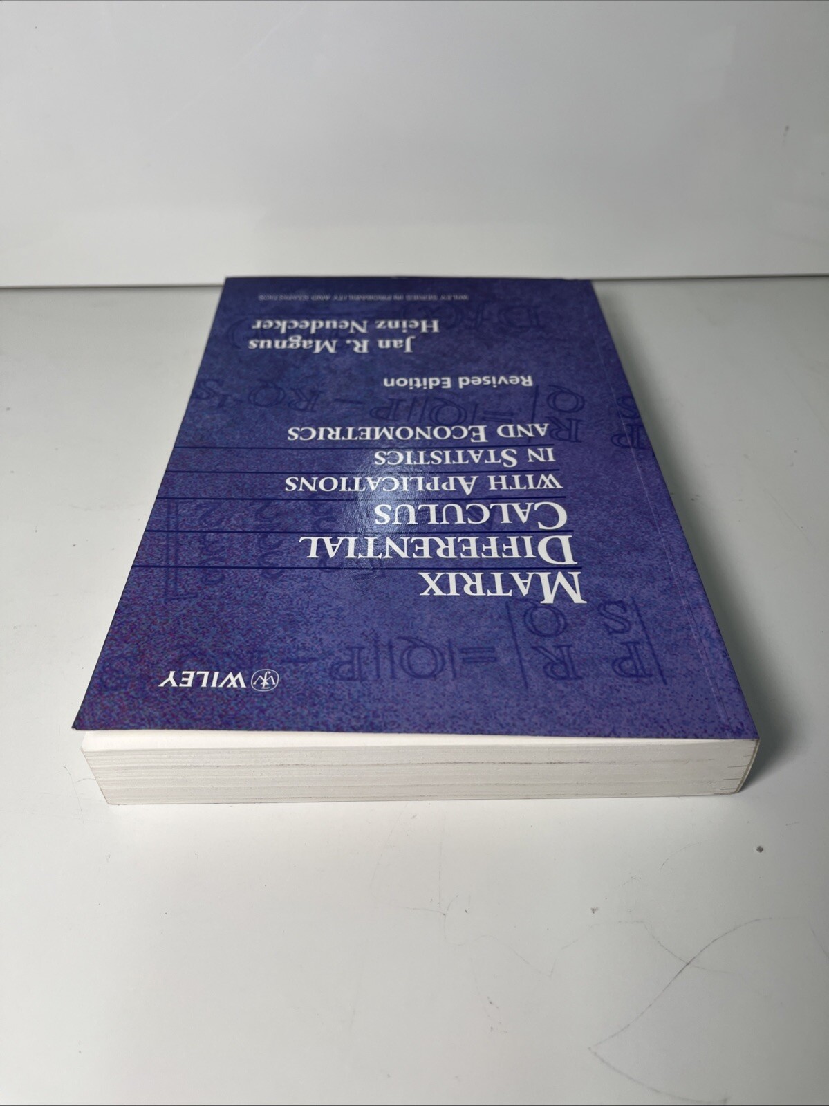 Matrix Differential Calculus with Applications in Statistics and Econometrics
