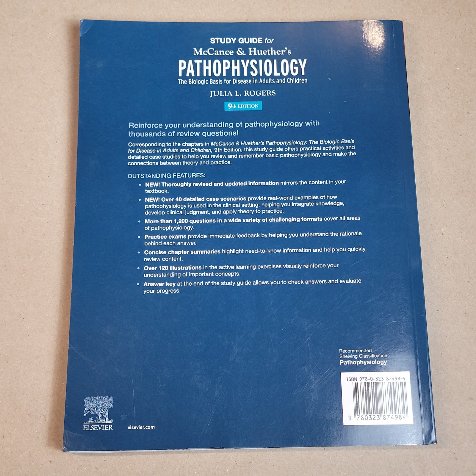 Study Guide for Mccance and Huether&rsquo;s Pathophysiology Paperback