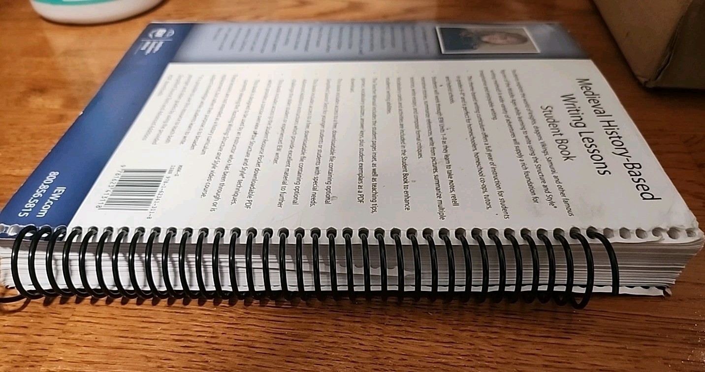 Medieval History-Based Writing Lessons Teacher&rsquo;s Manual Lori Verstegen Spiral