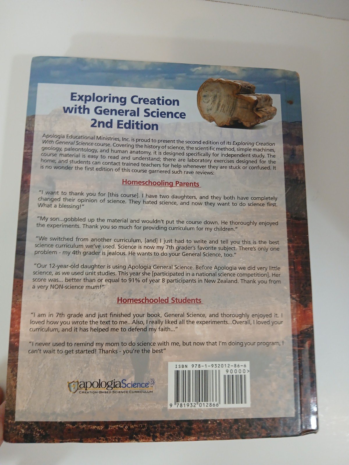 Exploring Creation with General Science 2nd Ed Apologia HC 2007 Homeschool