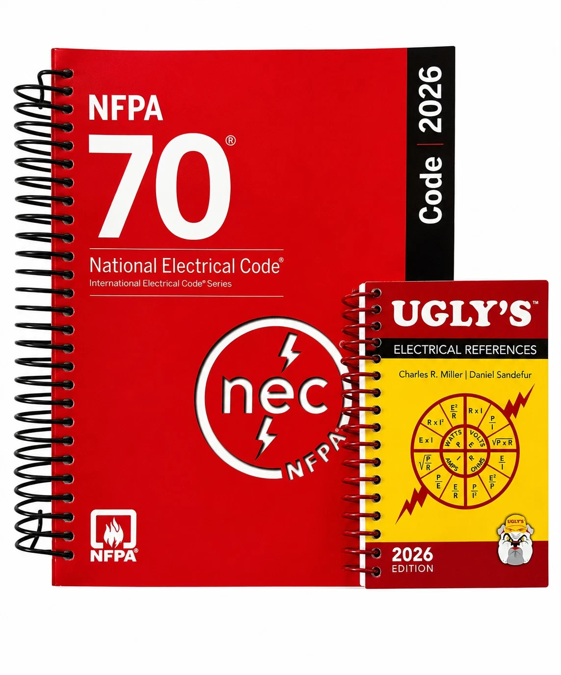 NEC National Electrical Code 2026 Spiral bound NFPA 70 & Ugly&rsquo;s Reference