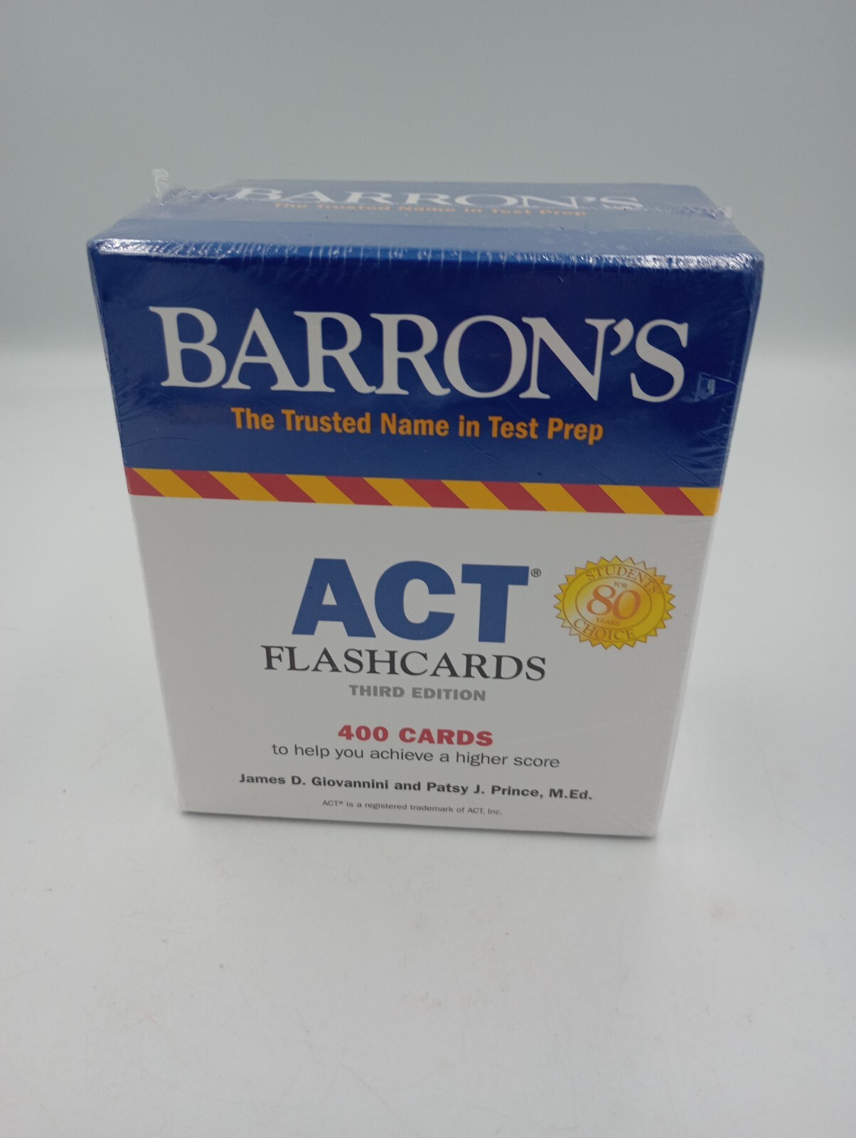 New ACT Flashcards Barron&rsquo;s Test Prep Third Edition College Entrance Test Prep