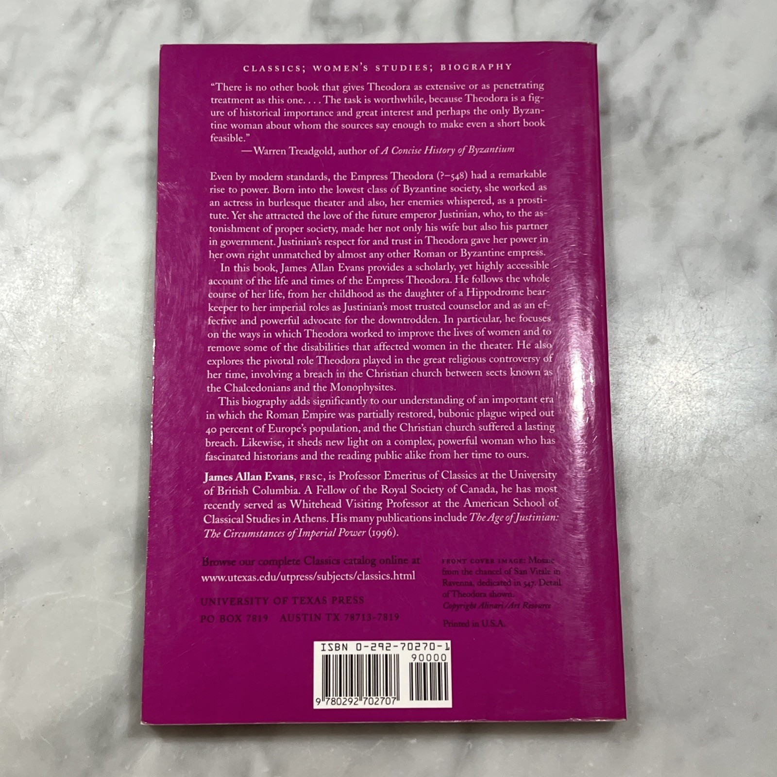 The Empress Theodora Partner Of Justinian By James Allan Evans 2004 Paperback