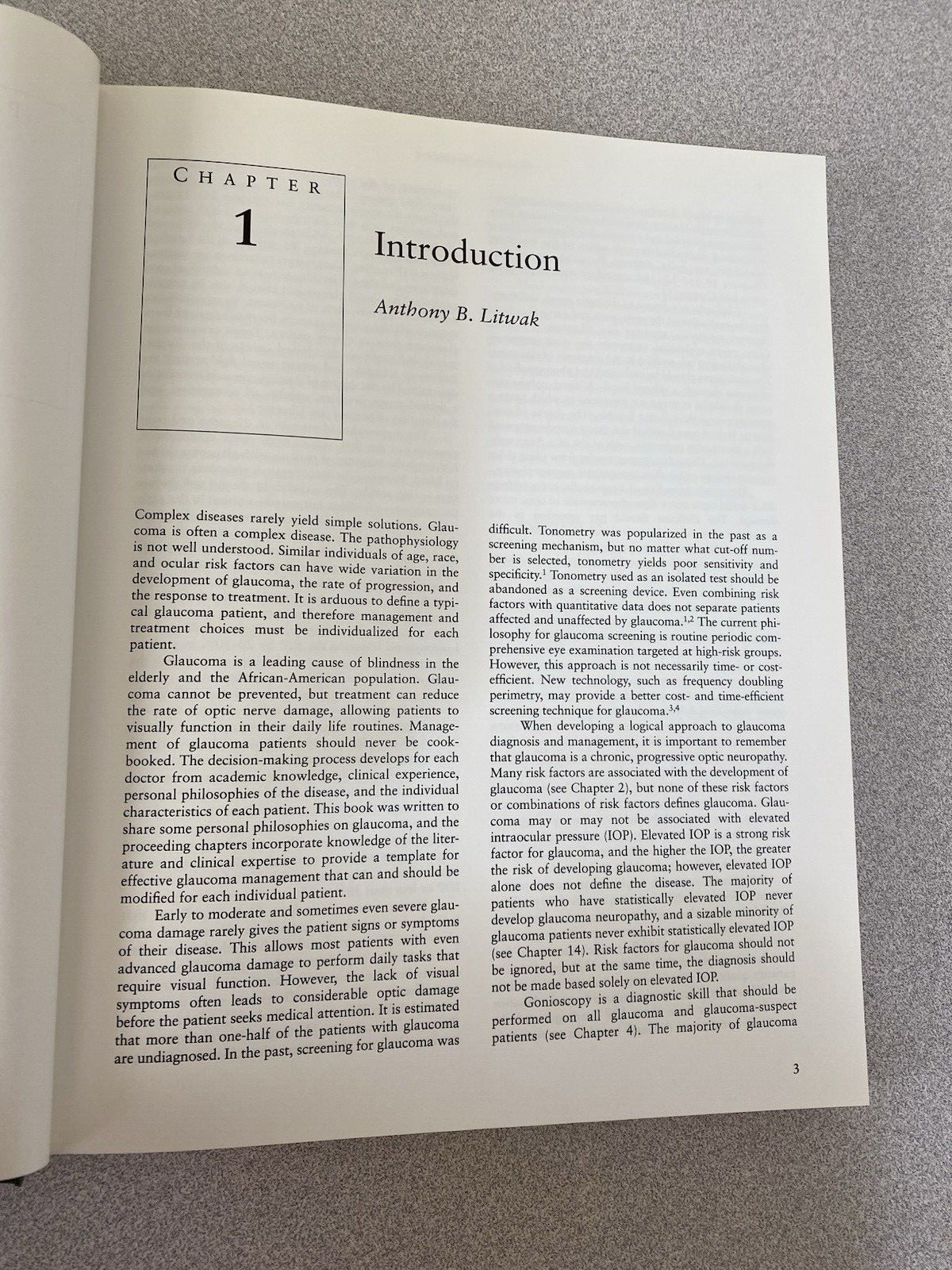 Glaucoma Handbook by Anthony B. Litwak, 2001 edition, Butterworth-Heinemann