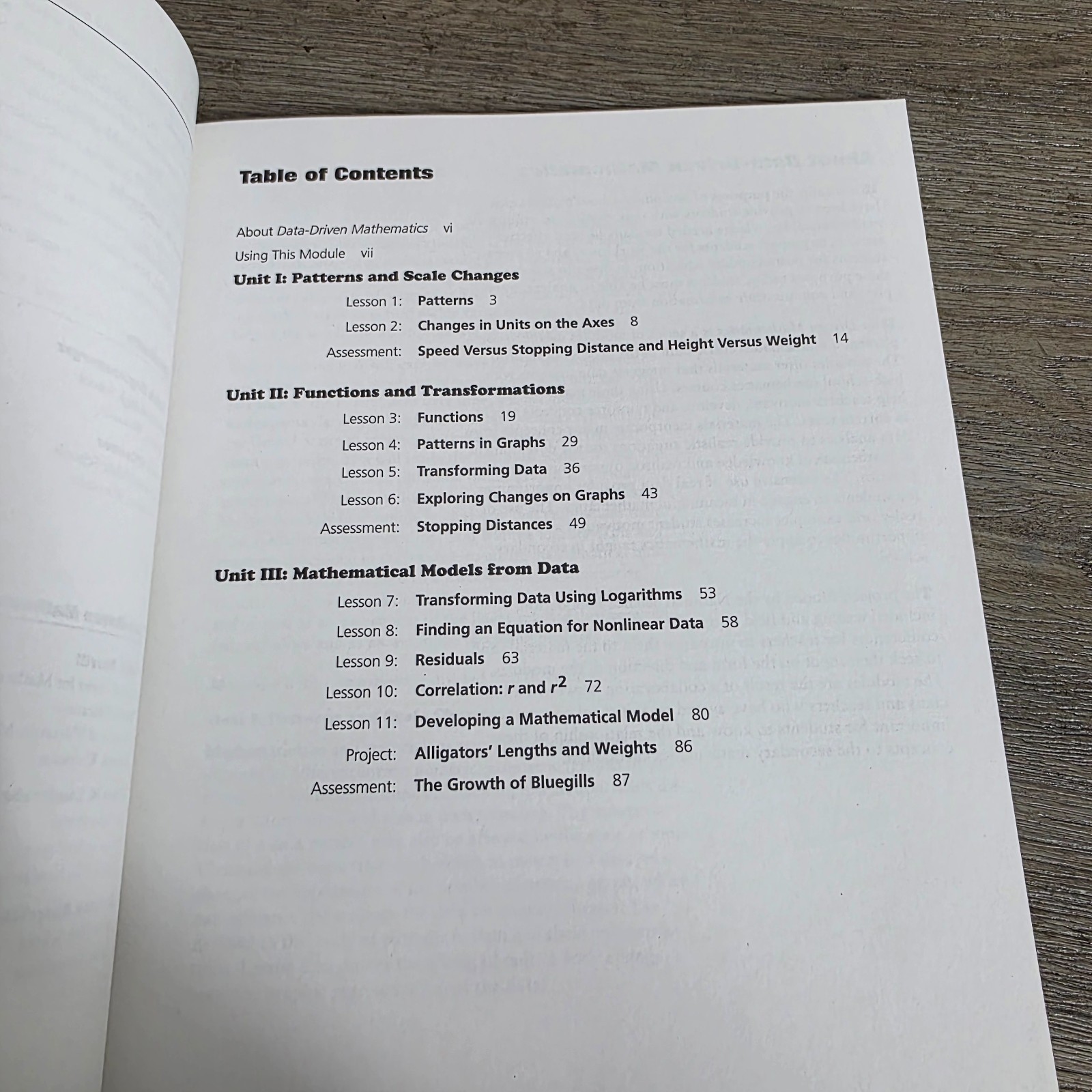 Modeling with Logarithms Data Driven Mathematics Activity Book