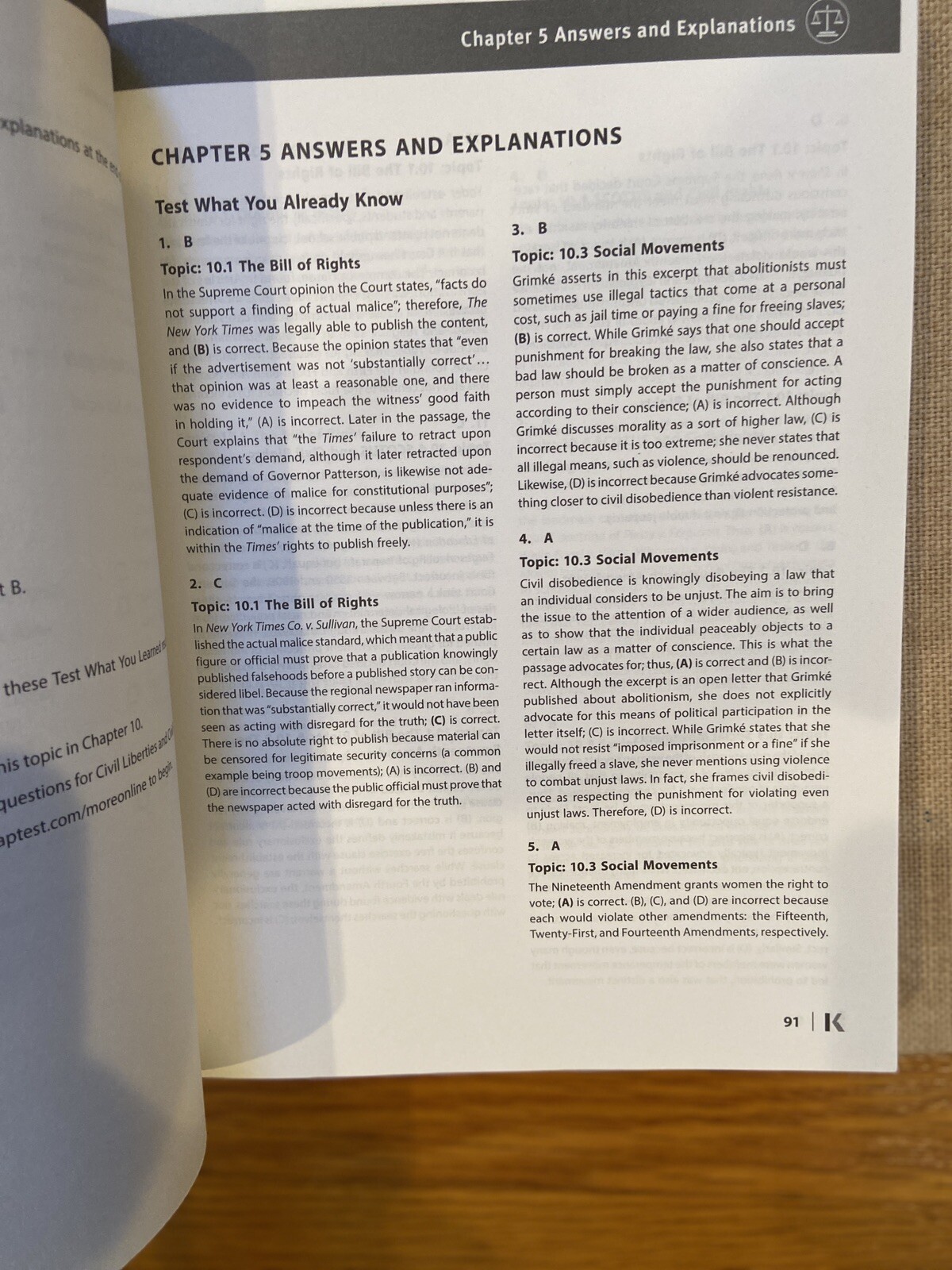 Kaplan Test Prep Ser.: AP U. S. Government and Politics Prep Plus 2021 And 2022