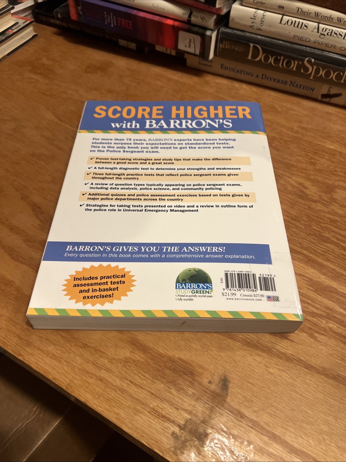 Barron&rsquo;s Test Prep Ser.: Police Sergeant Exam by Lombardo, Schroeder 2018 PB