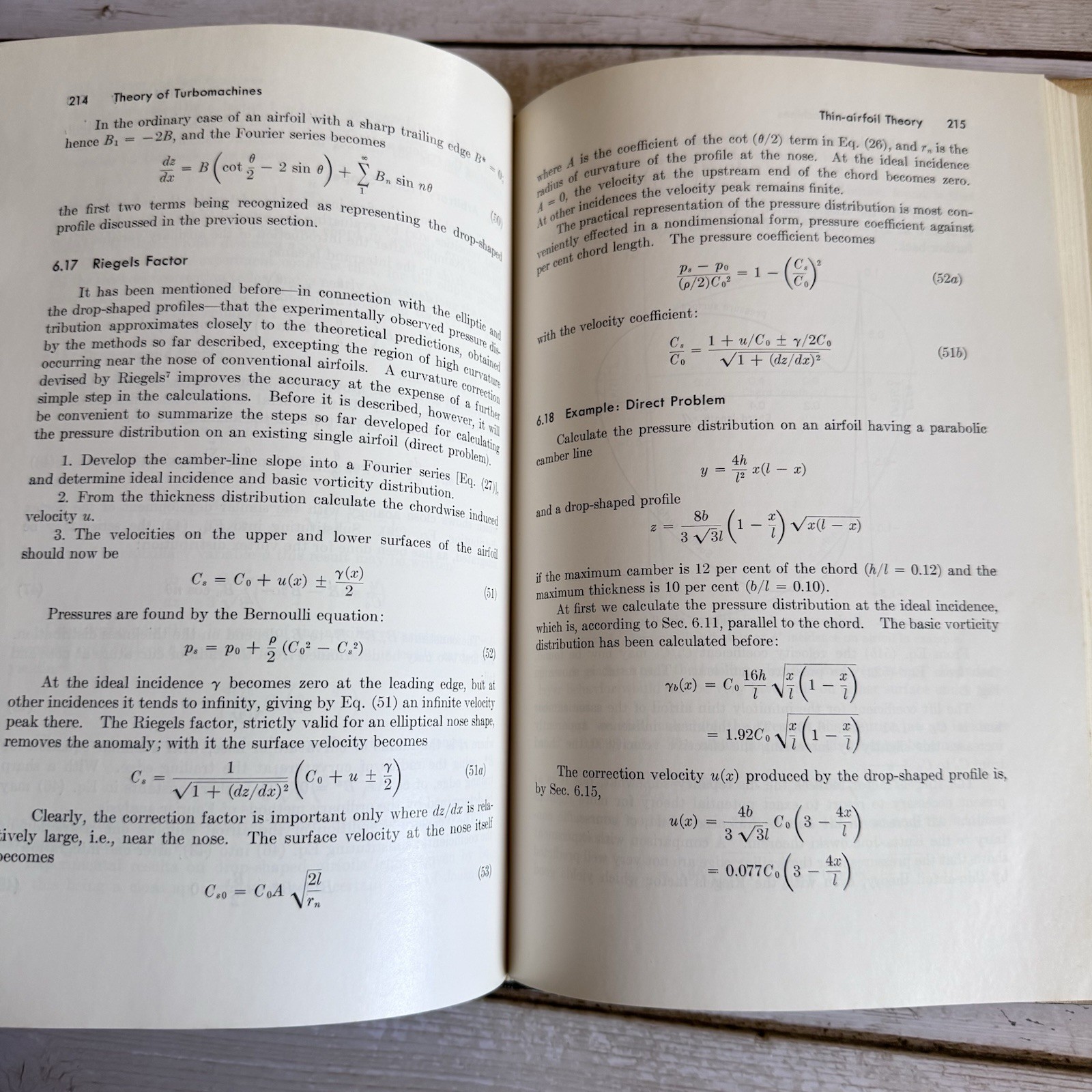 Vintage Theory of Turbomachines by G.T. Csanady 1964 HC/DJ Mechanical Eng. Ser.