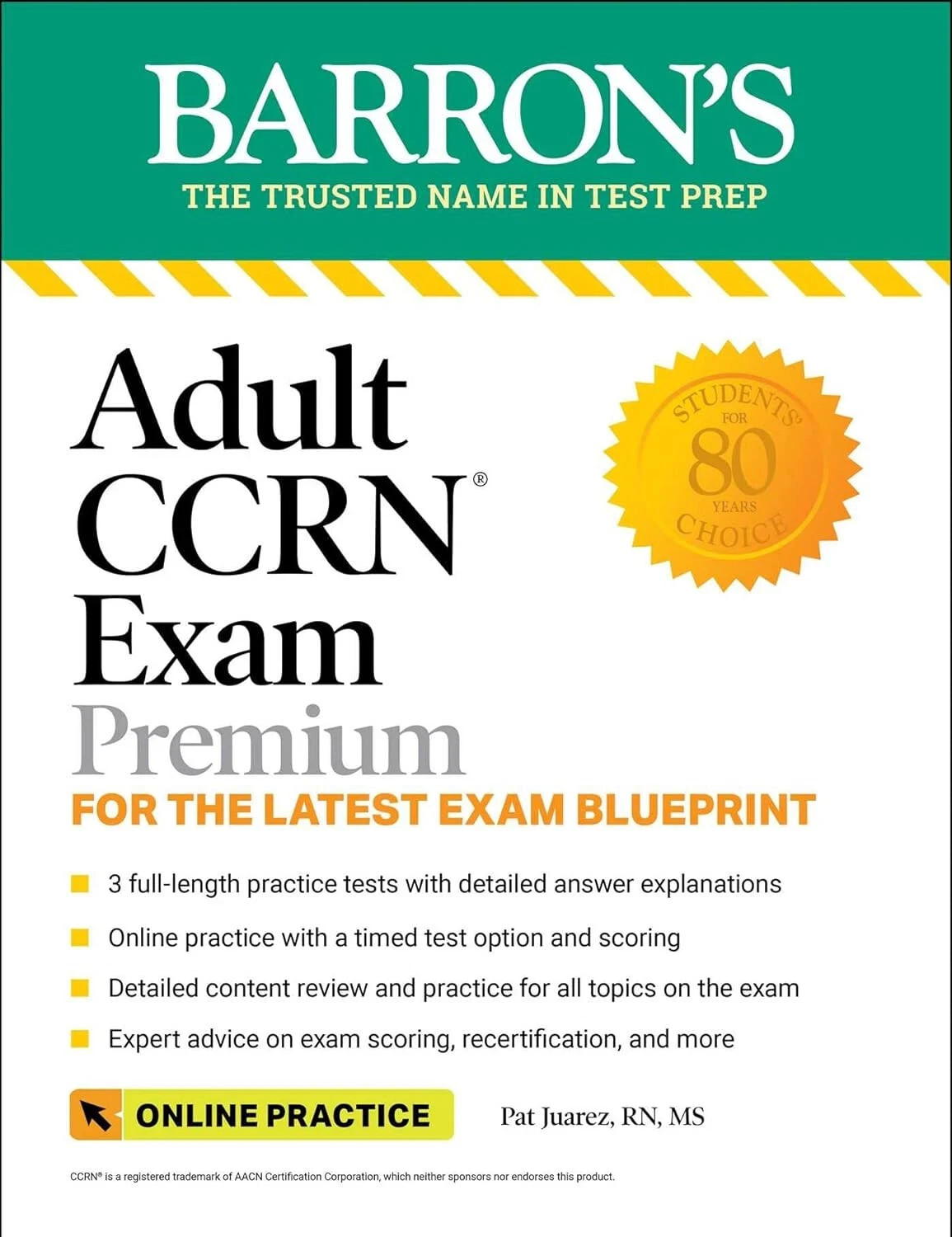 Barron&rsquo;s Test Prep Series Adult CCRN Exam Premium: Study Guide for the Latest