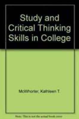 Study and Critical Thinking Skills in College Reprint