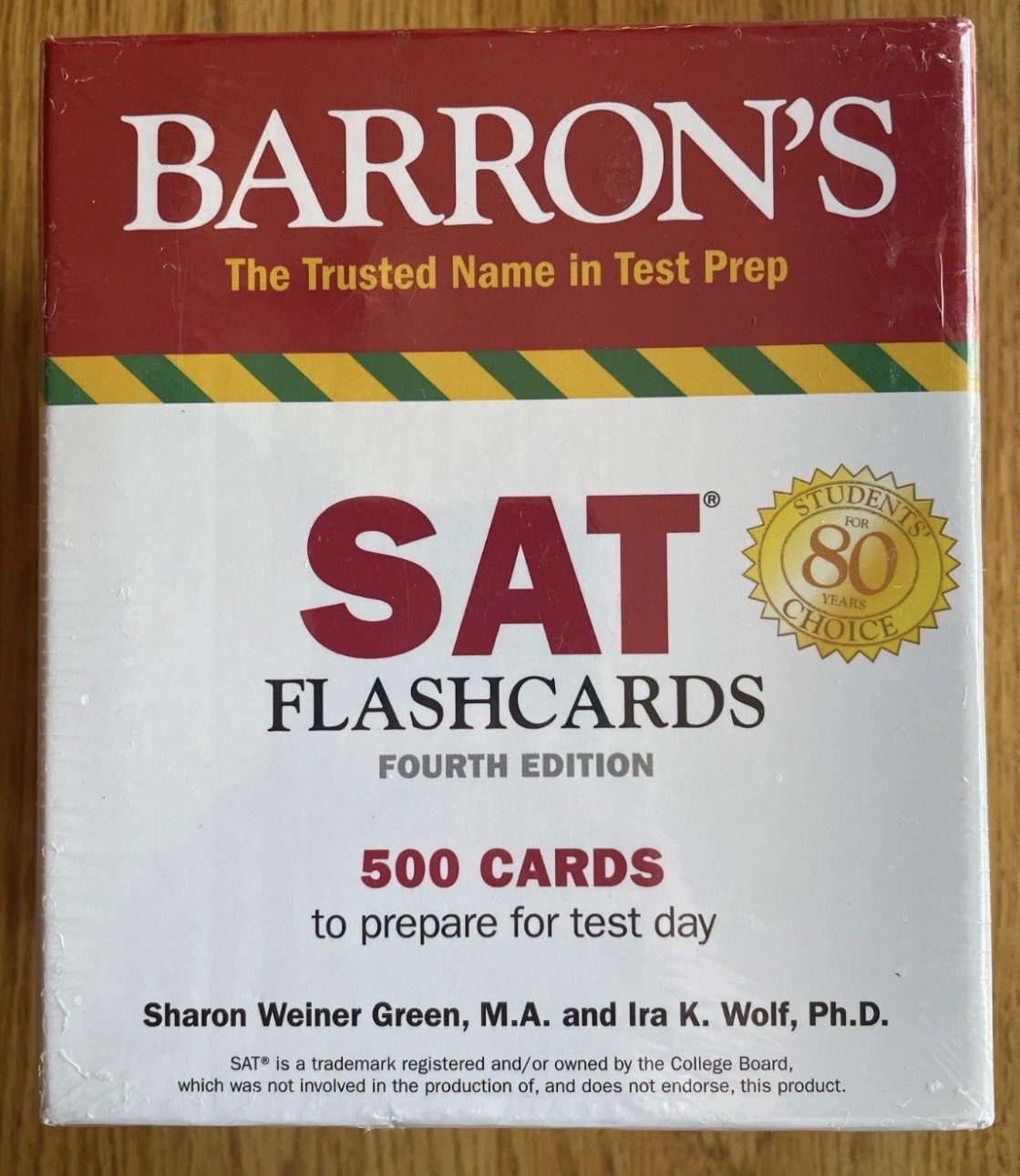 Barron&rsquo;s SAT Flashcards 4th Edition 500 Cards For Test Prep Math, Vocab, Grammar