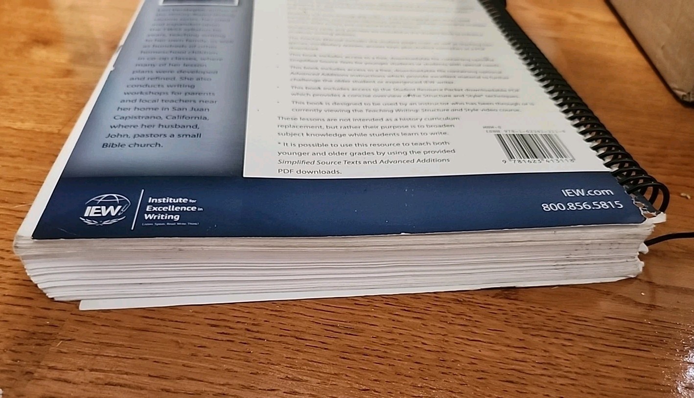 Medieval History-Based Writing Lessons Teacher&rsquo;s Manual Lori Verstegen Spiral