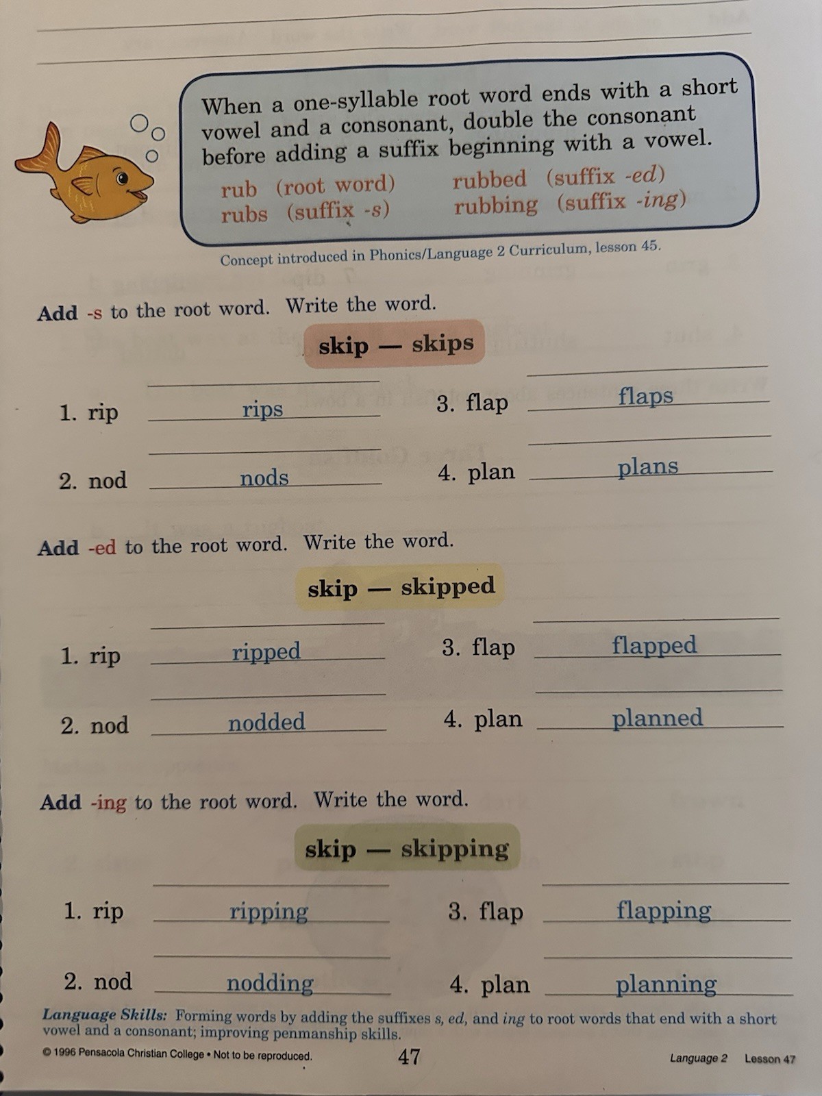 A Beka Language 2 Seatwork Text (3rd Edition)