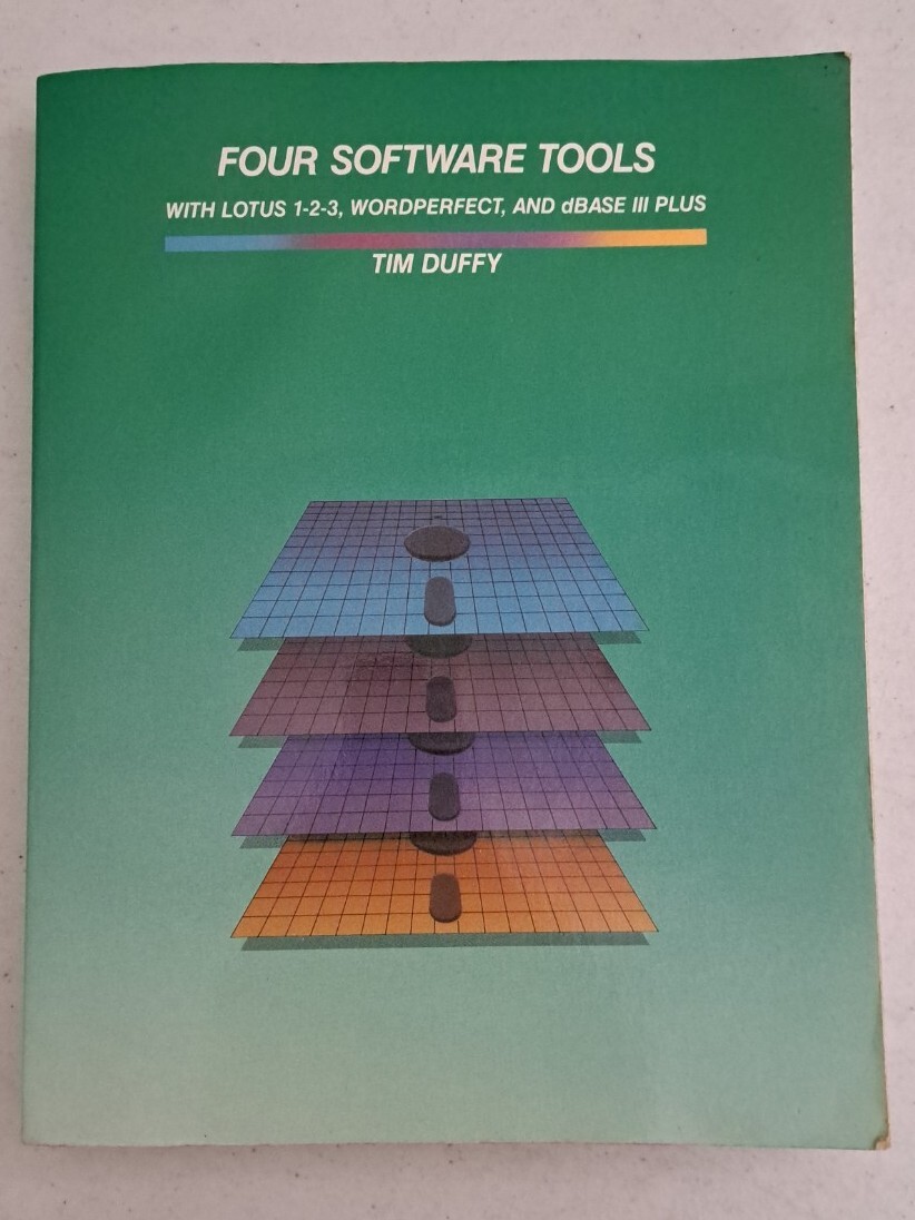 1988 PB Four Software Tools, Lotus 123, Wordperfect, dBase III Plus, Duffy #607