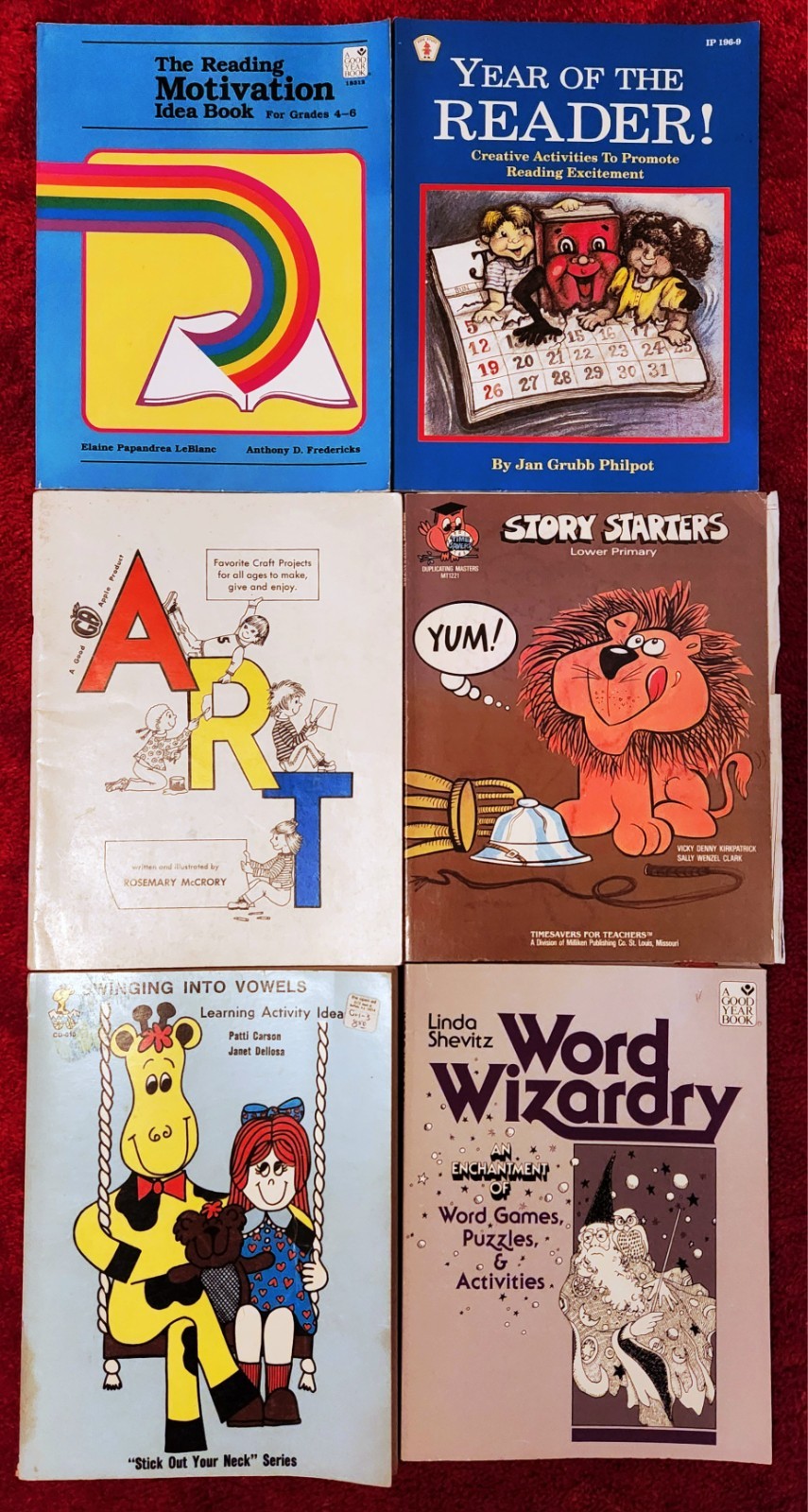 Teacher Reproducible Activity Books Lot Writing Prompt Crafts Art Vintage 1980&rsquo;s