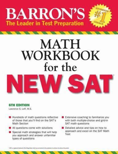 Barron&rsquo;s Math Workbook for the NEW SAT – 9781438006215, paperback, Leff MS