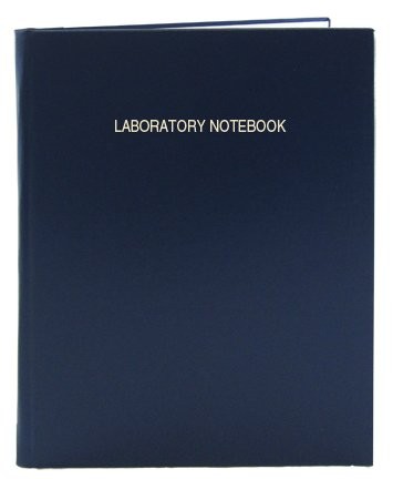 Lab Notebook – 312 Pages (.25 » Grid Format), 8 7/8 » x 11 1/4 », Blue Cover,…