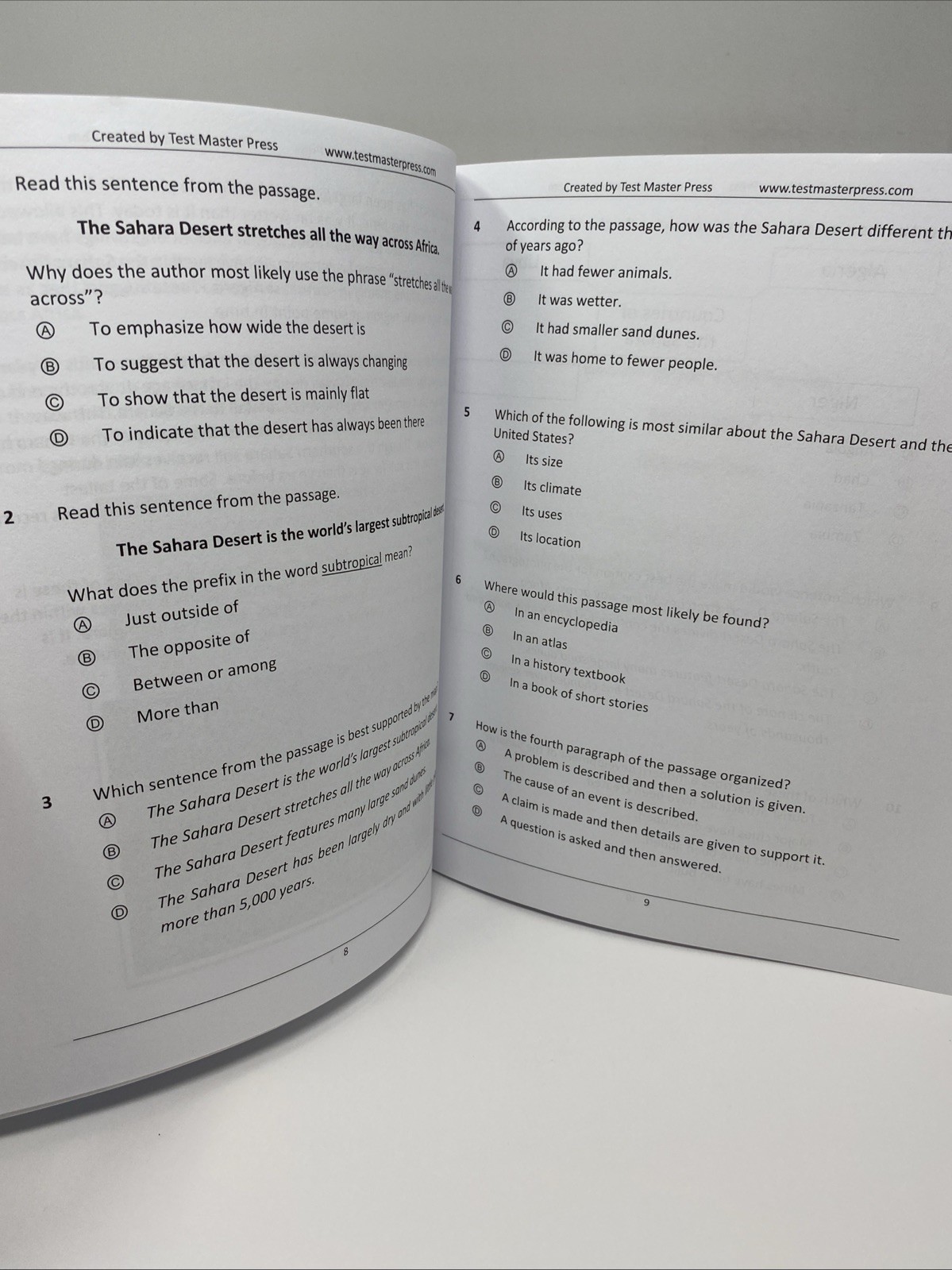 North Carolina Test Prep End-Of-Grade Practice Tests ELA/Reading Grade 4 – 2018