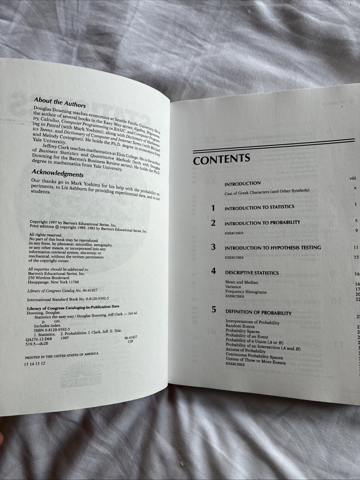 Statistics The Easy Way (Barron&rsquo;s E-Z) – Paperback 1997