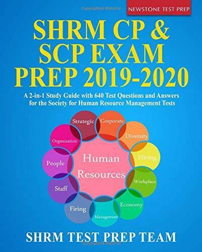 SHRM CP SCP Exam Prep 2019-2020: A 2-in-1 Study Guide with 640 Test Que – GOOD