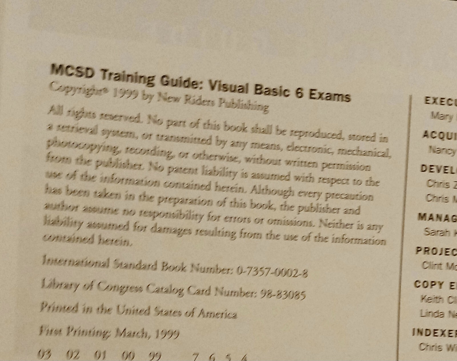 MCSD Visual Basic 6 Exams 70-175 and 70-176 Training Guide for VB Certification