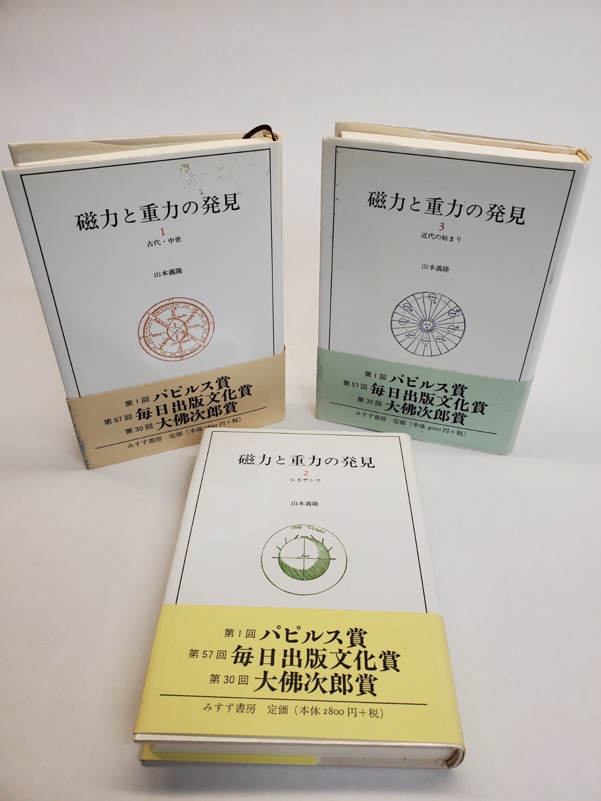 Discovery of magnetism and gravity, 3 volumes Japanese imported books Science