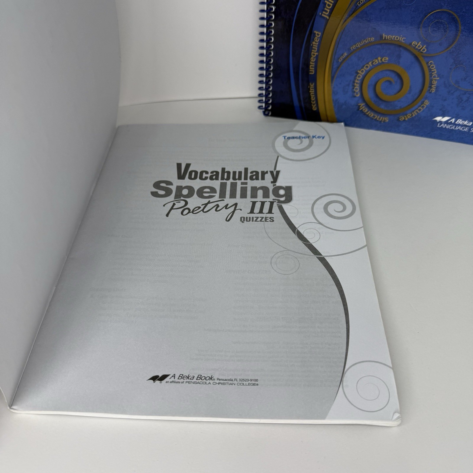 A Beka Vocabulary Spelling Poetry Homeschool Curriculum Teacher KEY Quiz Key