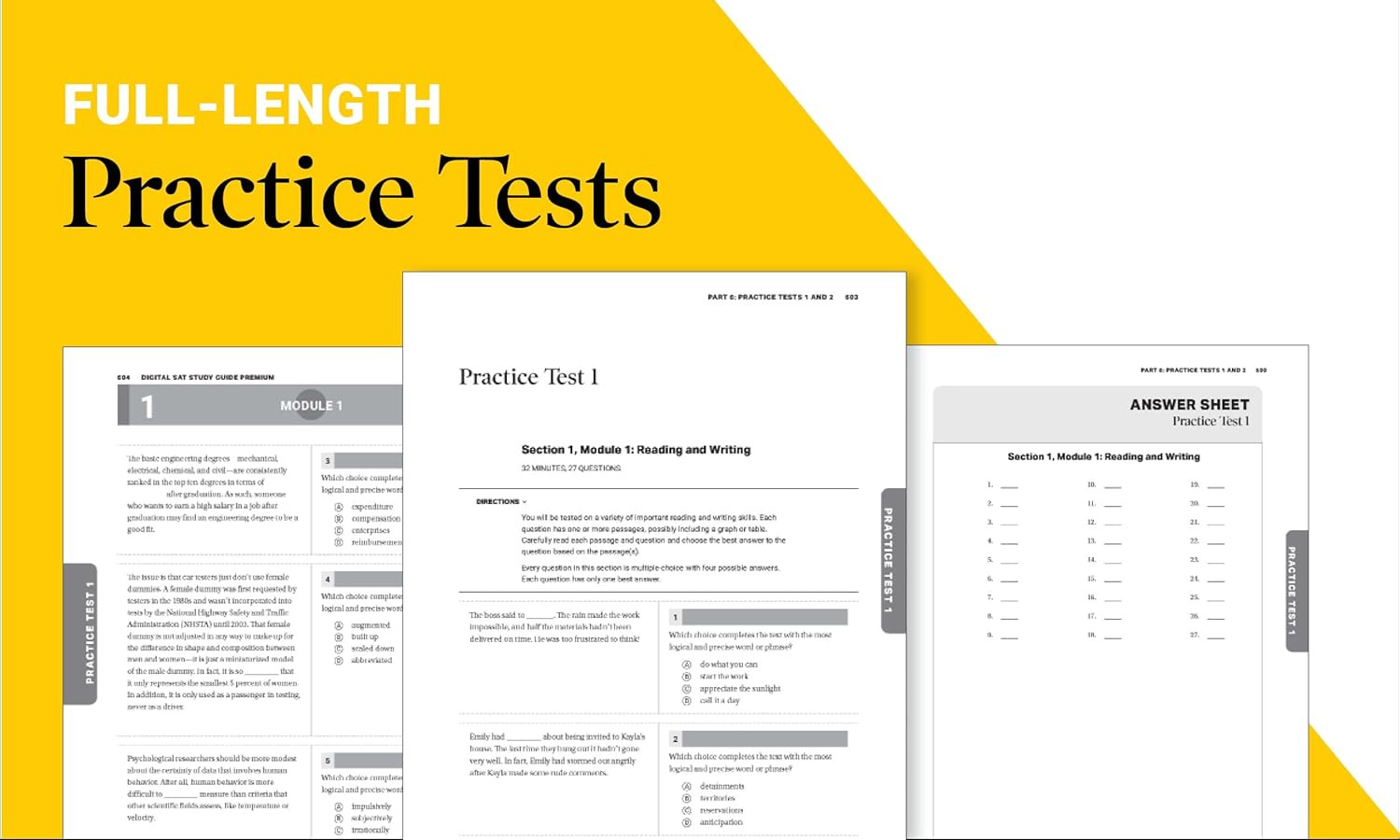 Barron&rsquo;s Digital SAT Study Guide Premium 2026: 3 Practice Tests & Review