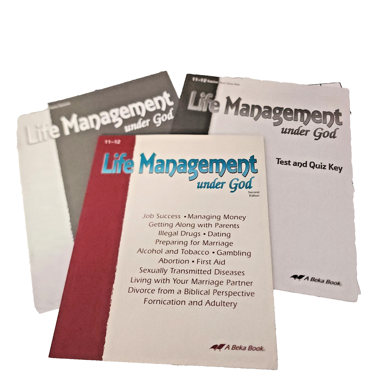 Life Management Curriculum Grade 11-12 Textbook Tests & Quiz&rsquo;s & Key A Beka Book