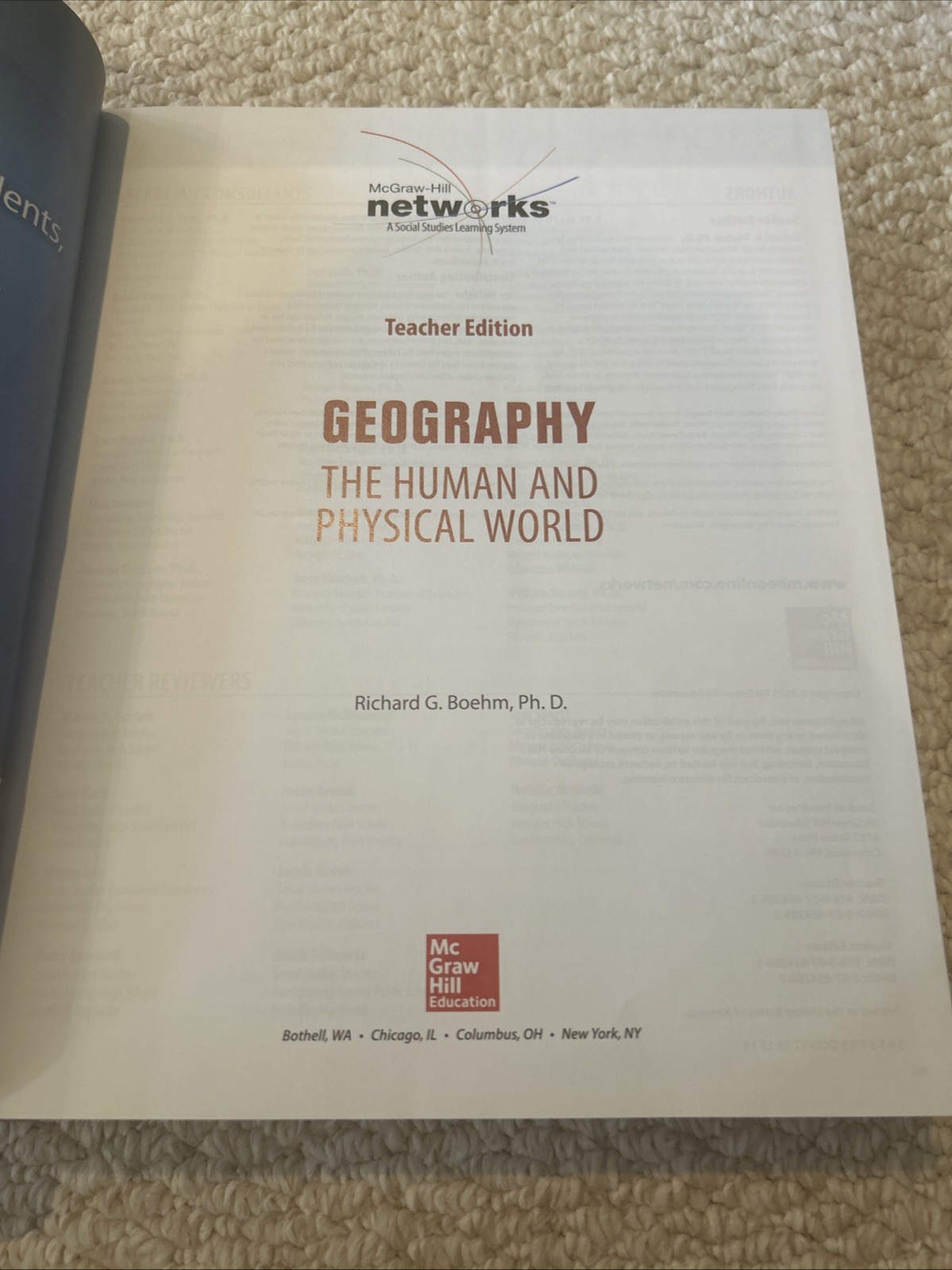 Geography : The Human and Physical World by Jay McTighe and Richard G. Boehm…