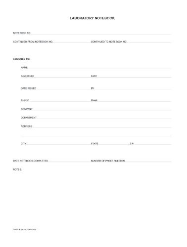 Lab Notebook – 312 Pages (.25 » Grid Format), 8 7/8 » x 11 1/4 », Blue Cover,…