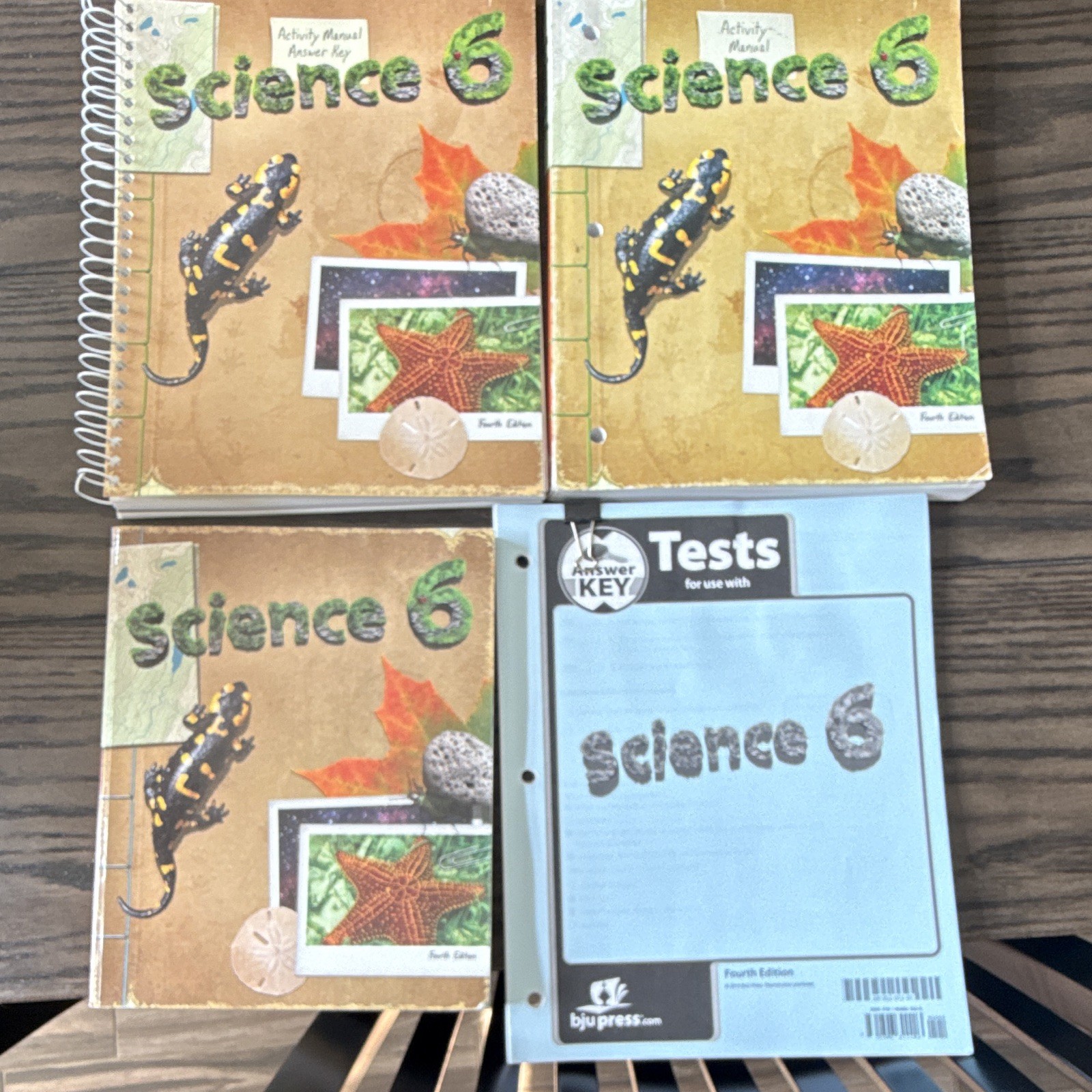 BJU Press Science 6 Spiral Textbook Activity Manual, Answer Key & Tests
