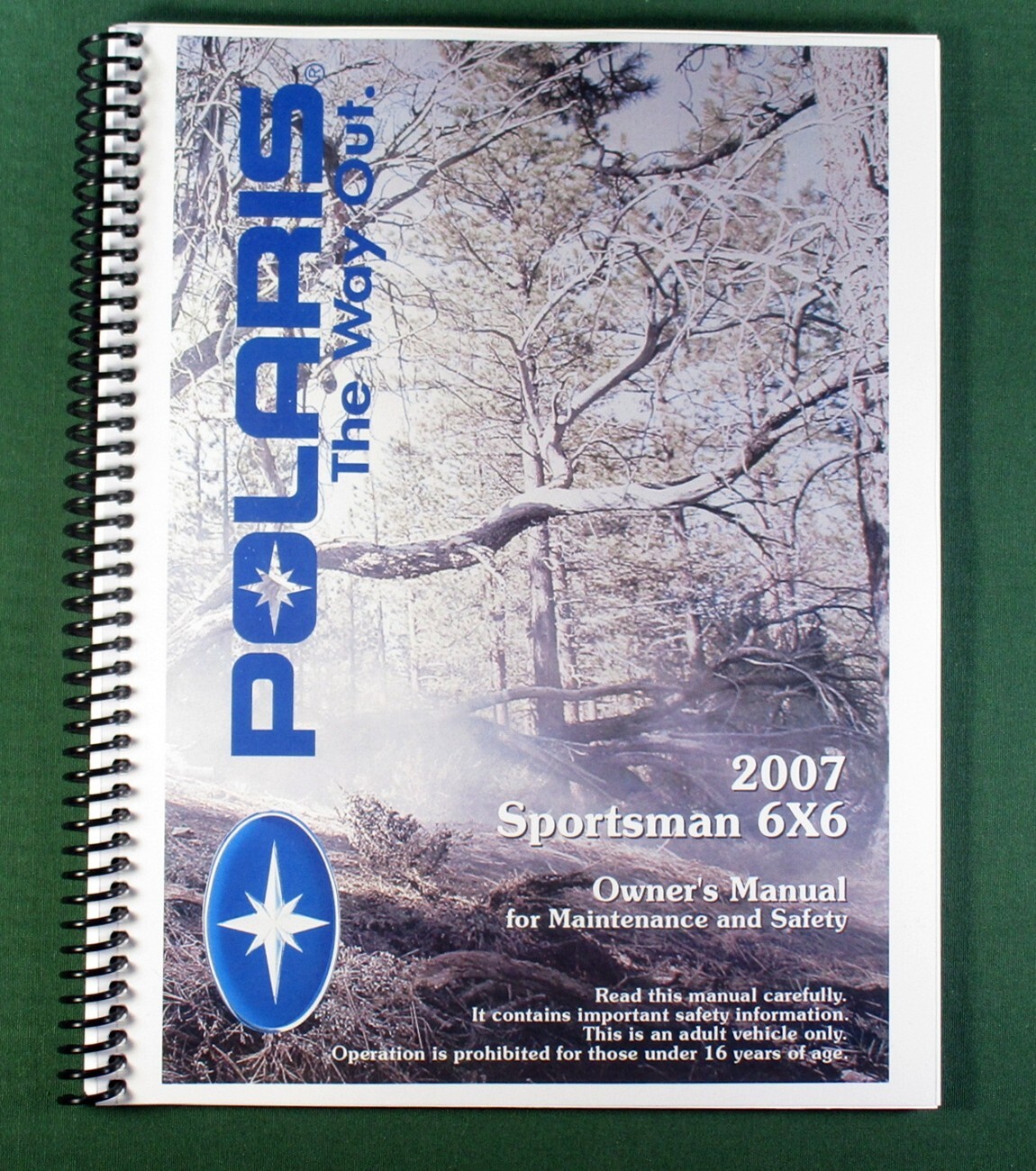 2007 Polaris Sportsman 6X6 ATV Owner&rsquo;s Manual: 144 Pages & Protective Covers!