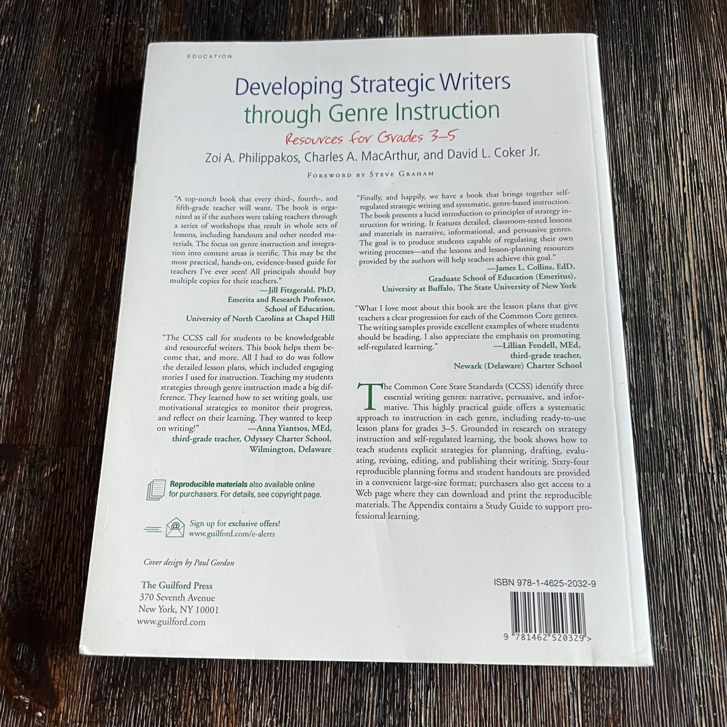 Developing Strategic Writers through Genre Instruction Resources Grades 3-5 Book