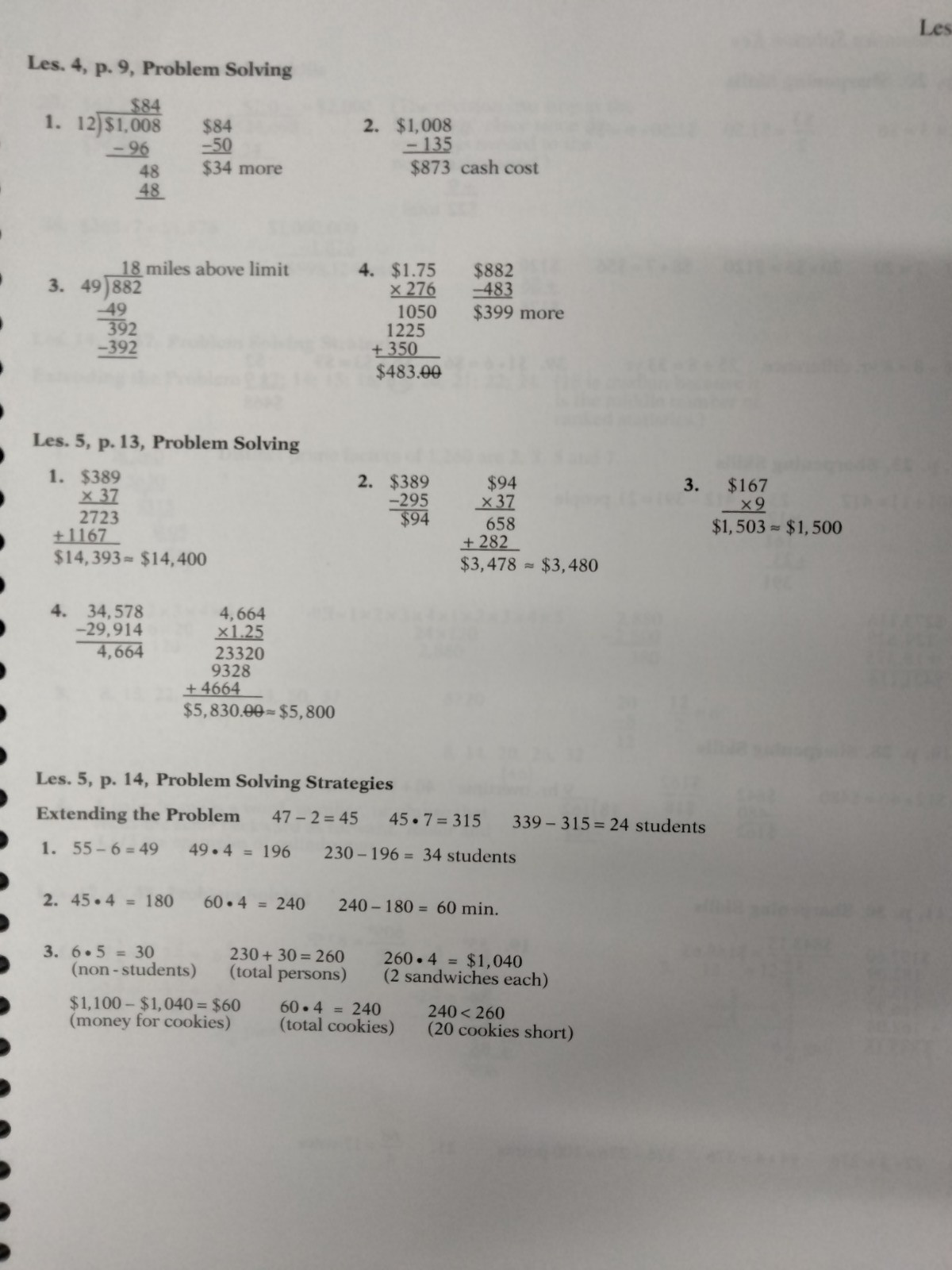 A Beka Basic Mathematics Third Edition Teacher Edition and Answer Keys