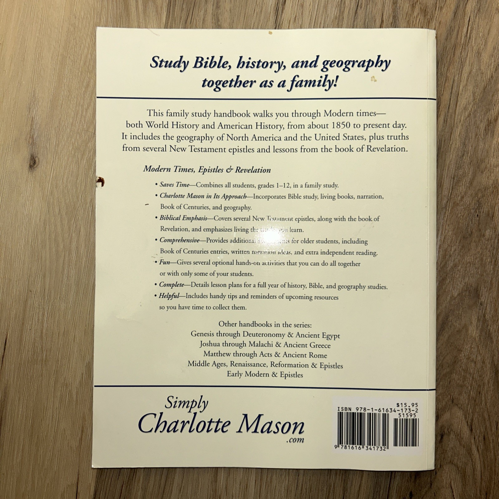 Modern Times, Epistles and Revelation : A Family Study Handbook by Sonya Shafer