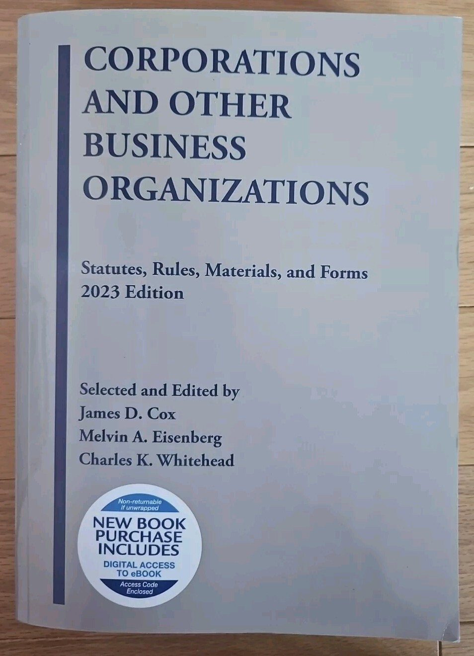 Corporations And Other Business Organizations 2023 Edition w/Digital Access