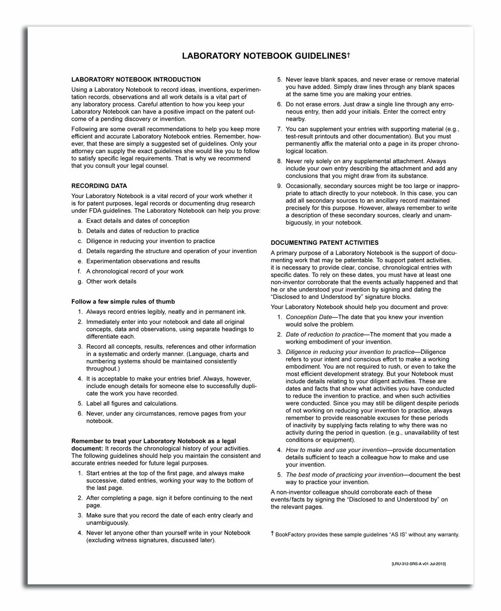 Lab Notebook/Laboratory Notebook – Professional Grade – 240 Pages 8 » x 10 » …